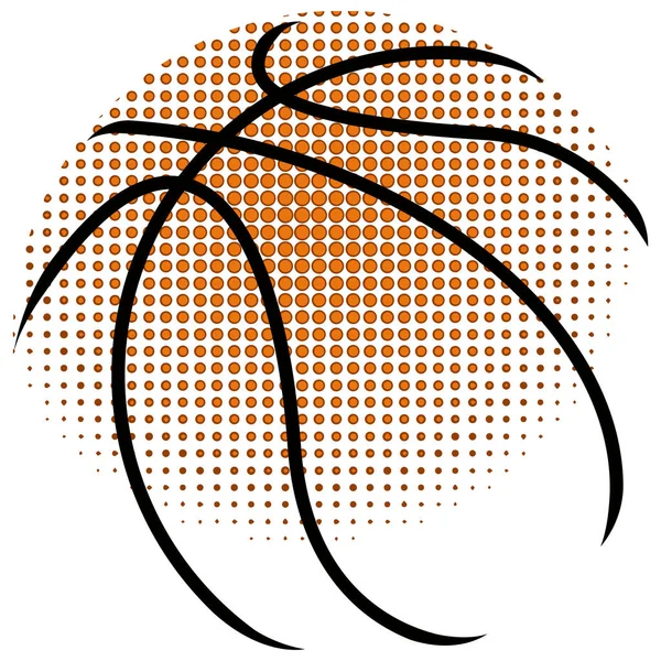 İzole soyut basketbol topu