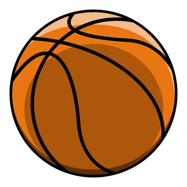 Balón de baloncesto aislado — Archivo Imágenes Vectoriales