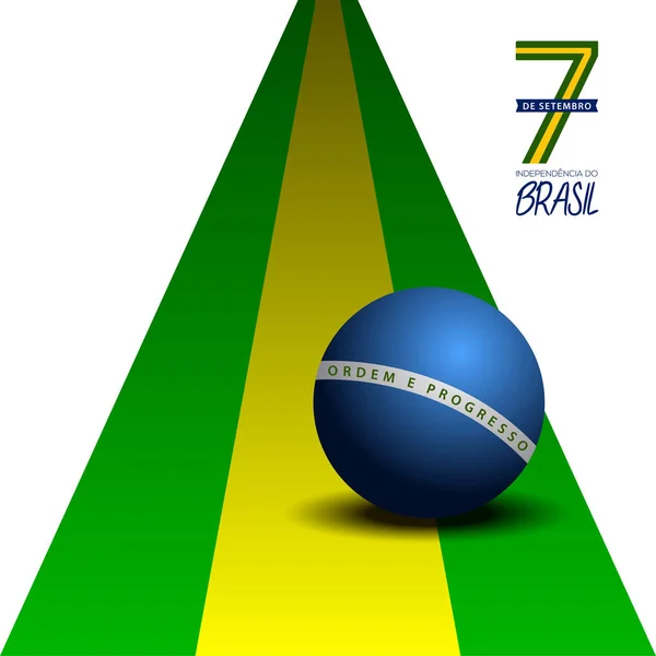 Gelukkige Braziliaanse onafhankelijkheidsdag — Stockvector