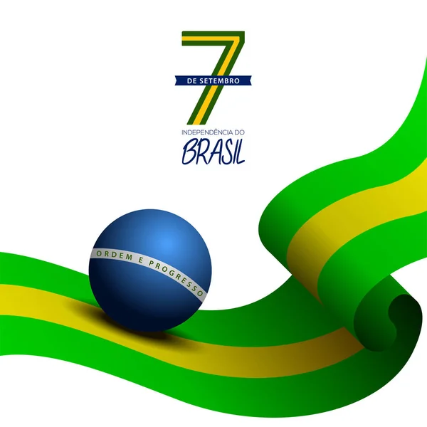 Boldog brazil függetlenségi napot — Stock Vector
