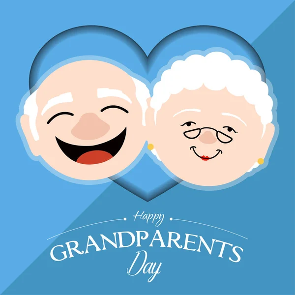 Happy grandparents day — Stock Vector