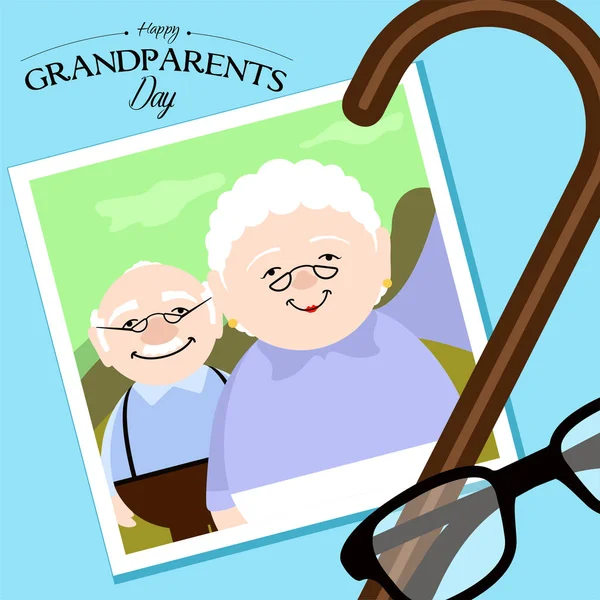 Feliz dia dos avós — Vetor de Stock
