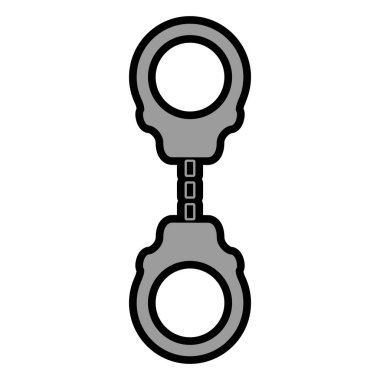 İzole kelepçe simgesi