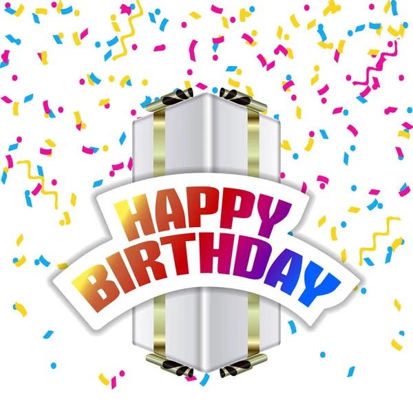 Happy birthday illustration — Stock Vector