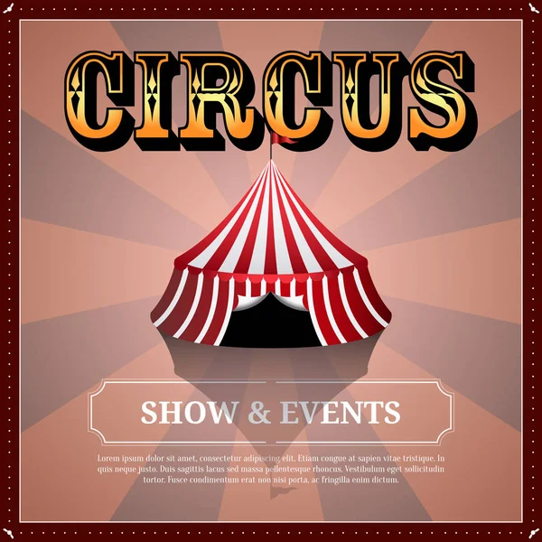 Immagine poster del circo — Vettoriale Stock