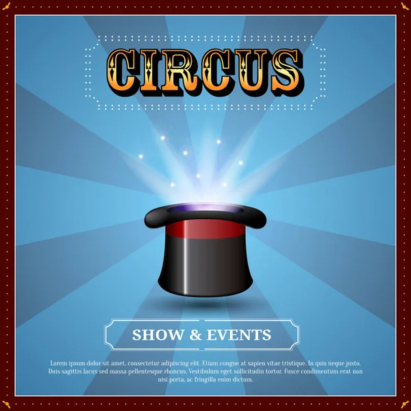 Immagine poster del circo — Vettoriale Stock