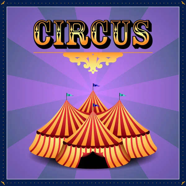 Immagine poster del circo — Vettoriale Stock