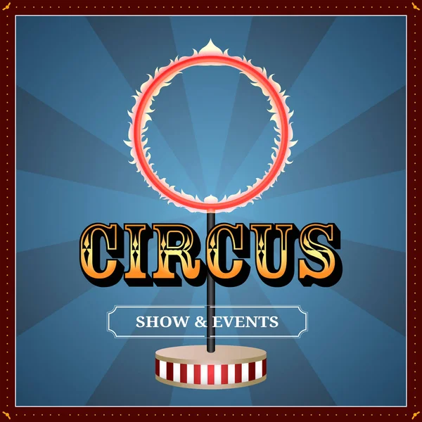 Цирковая афиша — стоковый вектор