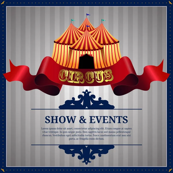 Circus poster image — Stock Vector