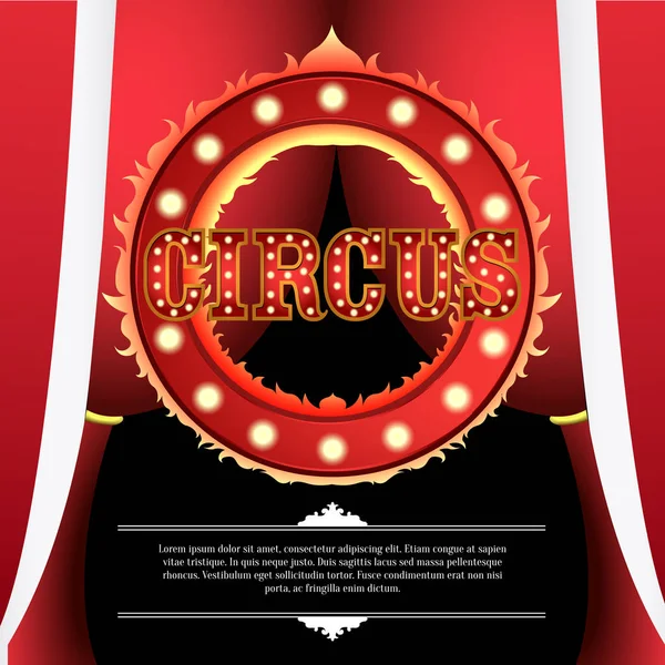 Cirkus titulní obraz — Stockový vektor
