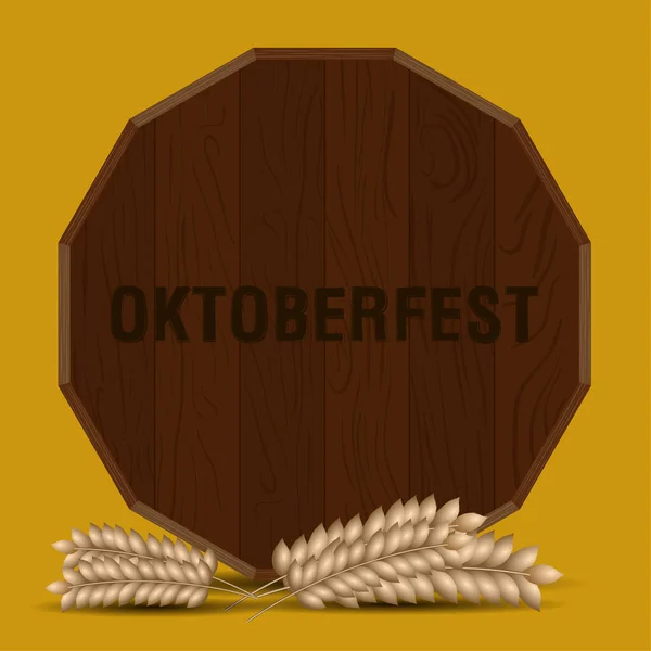 Oktoberfest poster image — 스톡 벡터