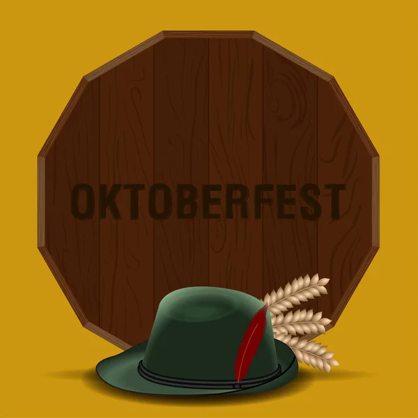 Oktoberfest poster image — Stock Vector