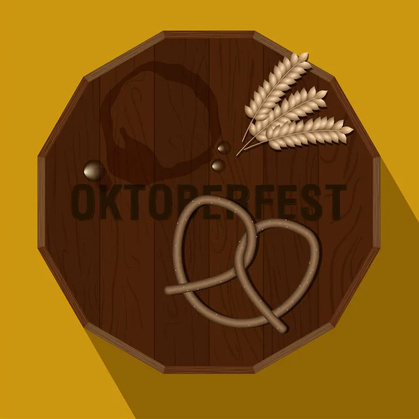 Oktoberfest imagen del cartel — Vector de stock