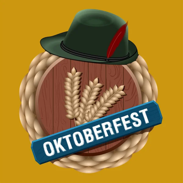 Oktoberfest poster image — Stock Vector