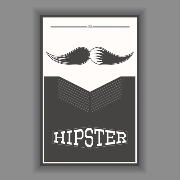 Hipster poszter illusztráció — Stock Vector