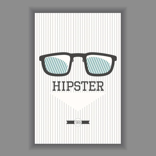 Hipster poster illustration — Stock Vector
