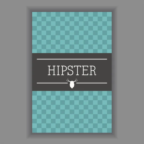 Hipster poszter illusztráció — Stock Vector