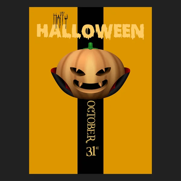 Gruseliges Halloween-Plakat — Stockvektor