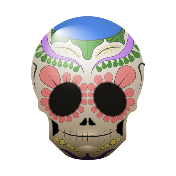 传统的墨西哥骷髅 — 图库矢量图片