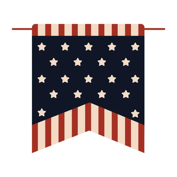 Pennant bandery Stanów Zjednoczonych — Wektor stockowy