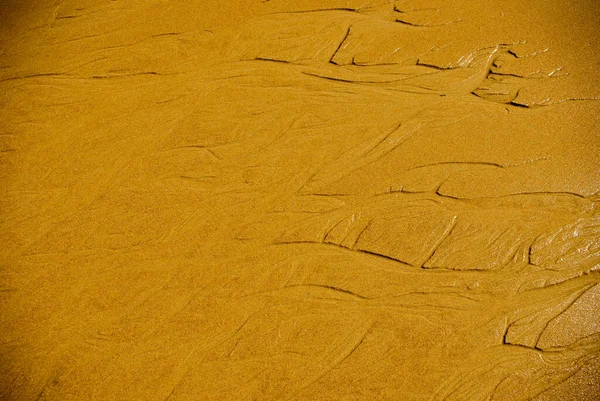 Textur Aus Gelbem Sand Einem Strand — Stockfoto