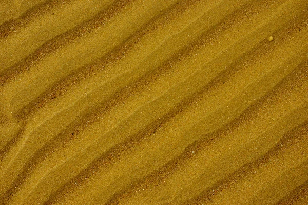 Текстура Хвиль Жовтого Піску Пляжі Знімається Зверху Ідеально Підходить Фону — стокове фото