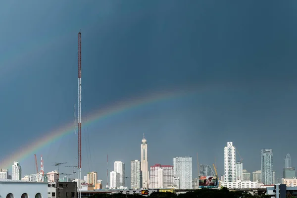 Bangkok şehrinin üstündeki gökkuşağı, THAILAND
