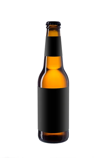 Garrafa Cerveja Artesanal Isolada Fundo Branco — Fotografia de Stock
