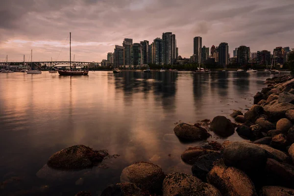 Vancouver Solnedgång Syn Kanada — Stockfoto