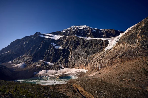Sights Mount Edith Cavell Trekking — Stock Photo, Image