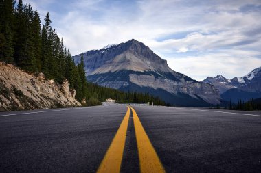 Drive the Canadian Rockies road clipart