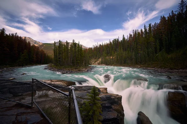 Sunwapta Falls Canadia Rockies — Stock Photo, Image
