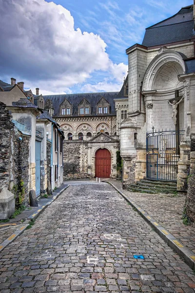 Chanoine Urseau Street Angers França Esta Uma Rua Velha Que — Fotografia de Stock