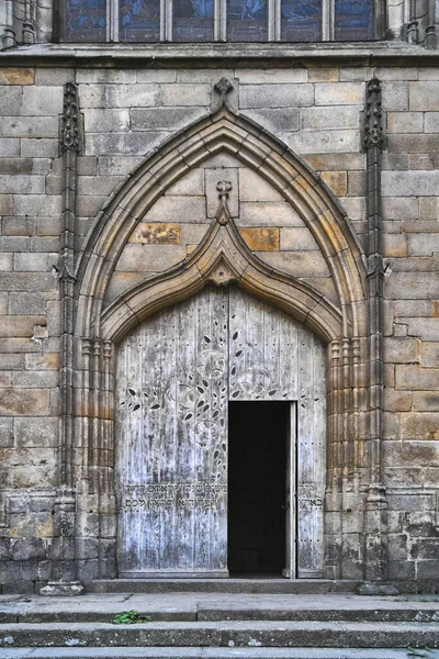 Iglesia Saint Malo Dinan Bretaña Francia Uno Los Portales Góticos Fotos De Stock