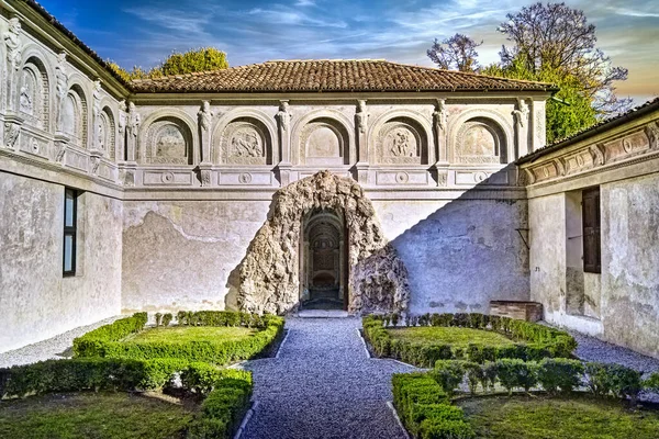 Secret Garden Palazzo Mantua Lombardía Italia Jardín Fue Decorado Alrededor — Foto de Stock
