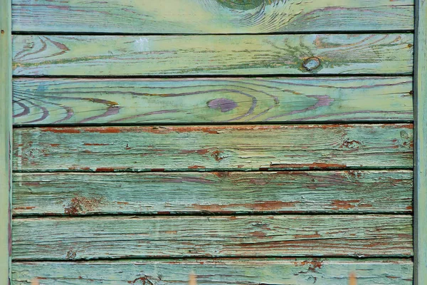 Old Painted Wooden Texture Peeling Paint — Stock Photo, Image