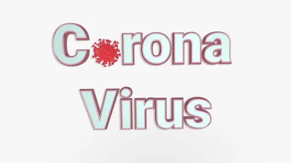 Render Corona Virus 2020 Wuhan Virus Disease Virus Infections Prevention — Stock Photo, Image