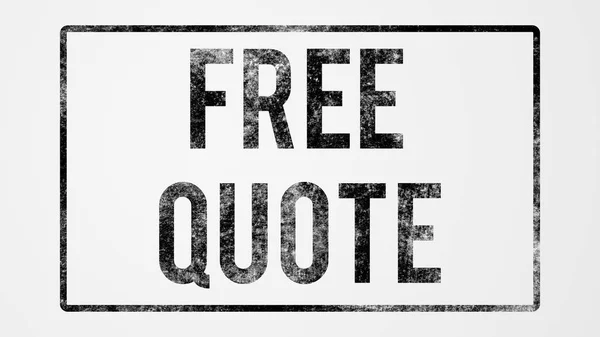 Free Quote Words Grunge Illustration White Background — Stock Photo, Image