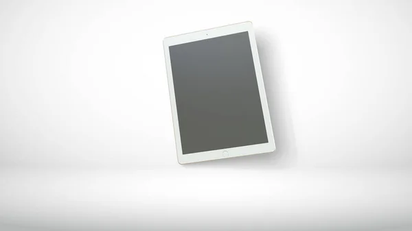 Render Moderne Frameloze Tablet Mockup Blanco Scherm Template Abstract Trendy — Stockfoto