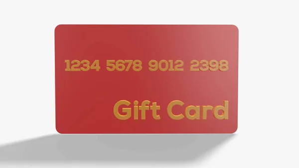 Colorful Gift Card Illustration Render — Stock Photo, Image