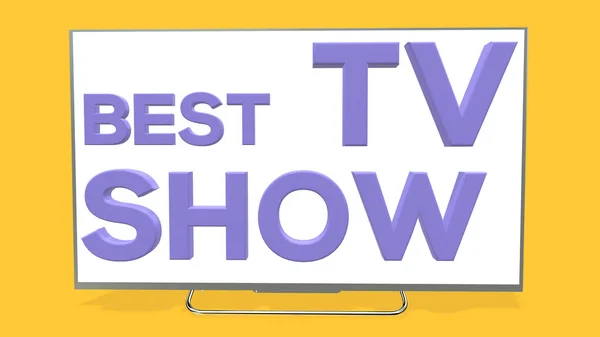 Best Show Emblem Design Illustration Yellow Background — 스톡 사진