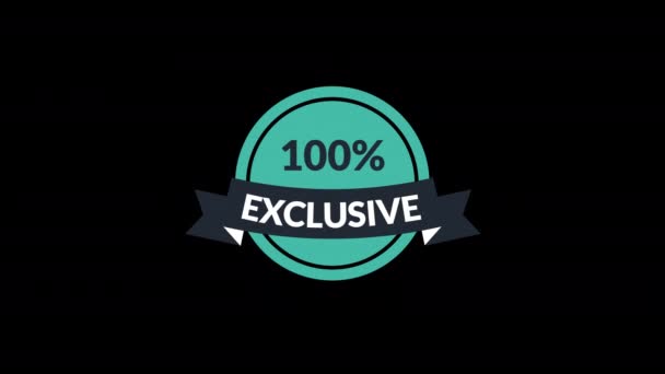 100 Exclusive Word Animation Motion Graphic Video Alpha Channel Transparent — Stock Video