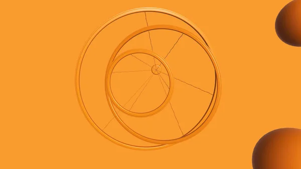 Återge Abstrakta Halos Orange Bakgrund — Stockfoto