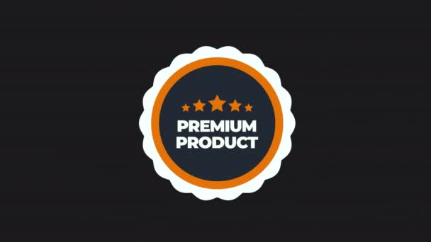 Animazione Simbolo Prodotto Premium Promozione Della Vendita Pubblicità Marketing Sito — Video Stock