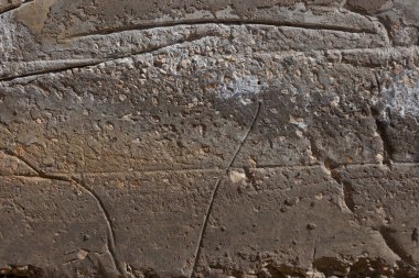 çizgileri ve lekeleri olan gri beton arkaplan.