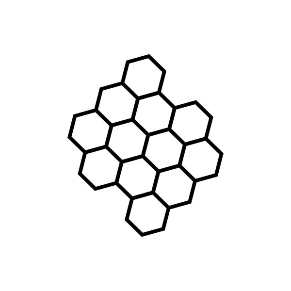 Línea Honeycomb Icon.Vector Ilustración — Archivo Imágenes Vectoriales