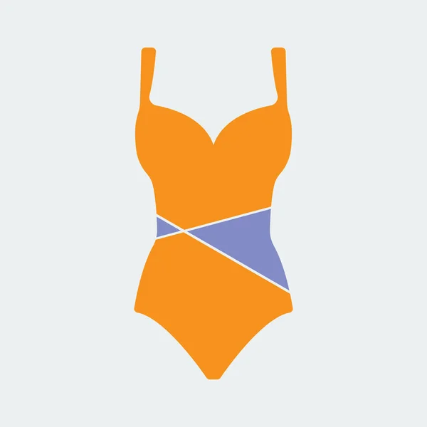 Mulher colorida Swimsuit Icon.Vector Ilustração —  Vetores de Stock