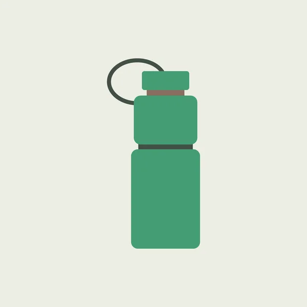 Sportovní láhev s vodou ikonu plochý Design.Vector obrázek — Stockový vektor