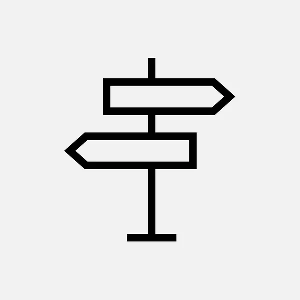 Signpost Icon.Vector Ilustração — Vetor de Stock