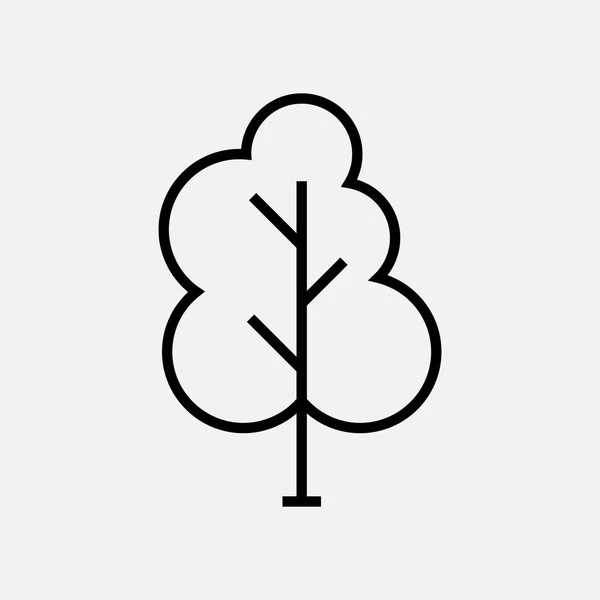 Tree Line Icon.Vector — стоковый вектор